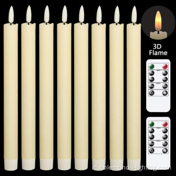 Lilin Taper Taper Tanpa Berbakar Tanpa Flameless